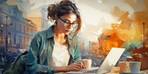 Ai Generated, Woman, Laptop